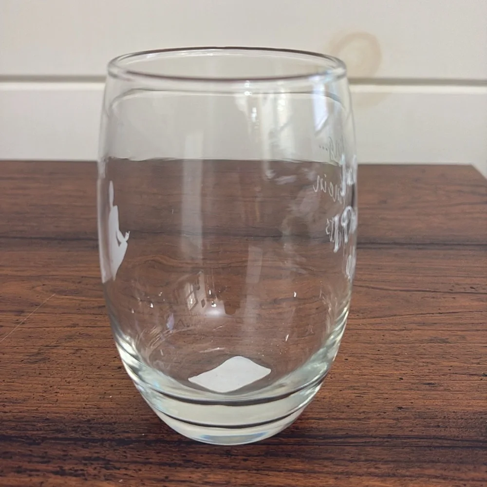 Funny “I Do Yoga” “Just Kidding I Drink Wine in Yoga Pants” Stemless Gla…